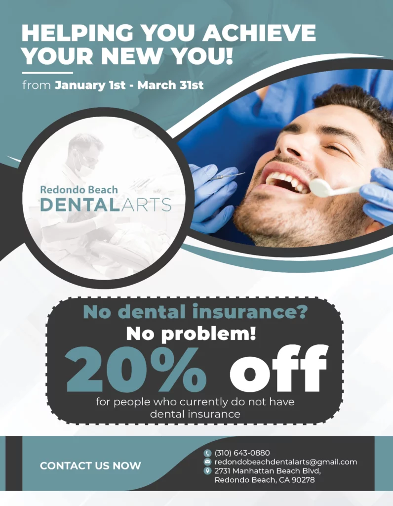 New Year new patient special at Redondo Beach Dental Arts