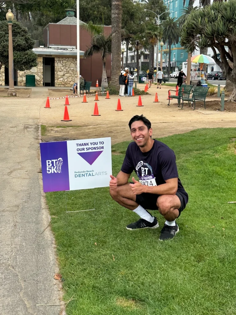 Dr. Faheem Qazi at the BT 5K run sponsored by Redondo Beach Dental Arts